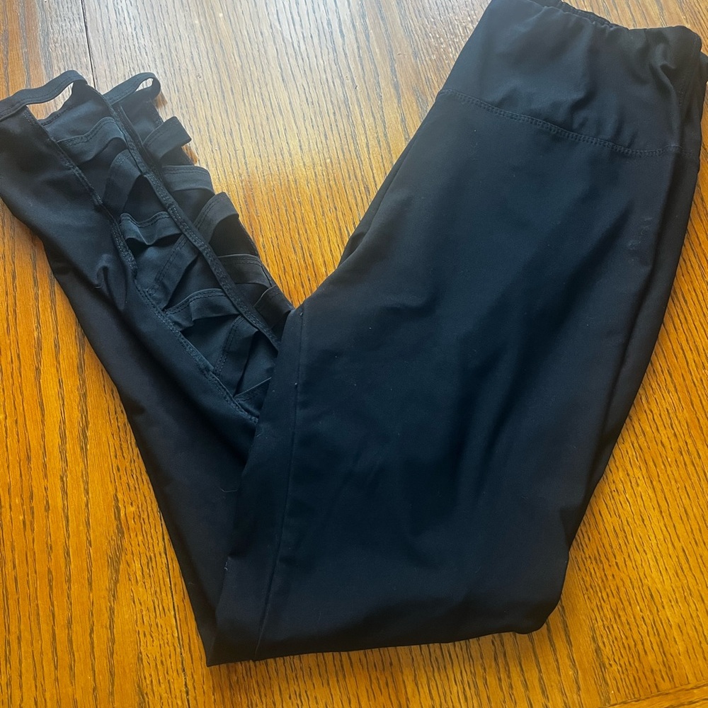 Black Leggings with Slits